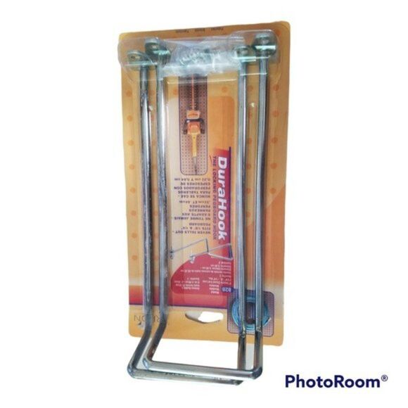 Pegboard Hooks 8" Long 80° Bend 2-3/4-Inch I.D. X 1/4" Dia. Zinc Plated - Picture 1 of 6